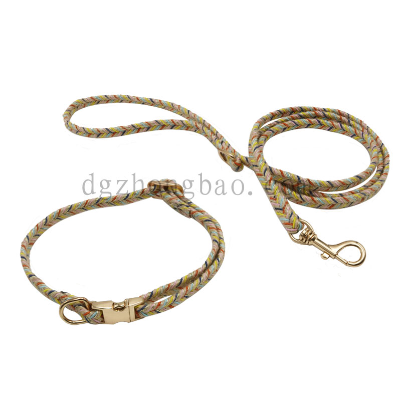 Πολύχρωμο κολάρο λουρί για κατοικίδια ζώα