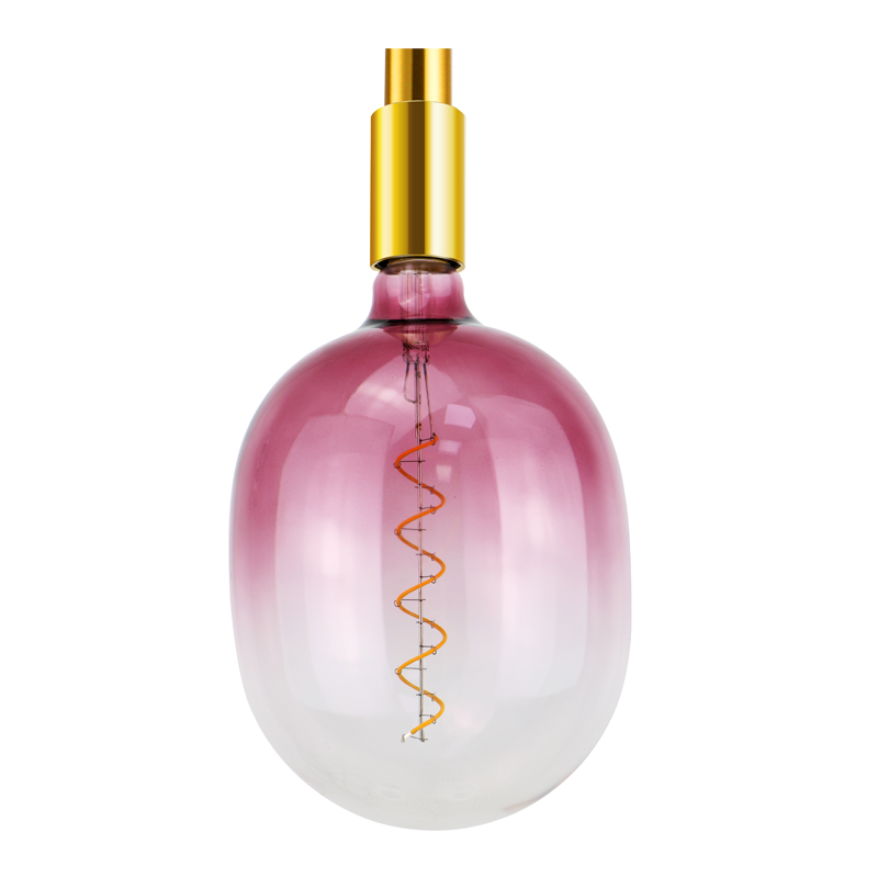 T180 EGG Ποιητικό μπλε όμορφο χρώμα και σχήμα με σπειροειδή λαμπτήρα πυράκτωσης