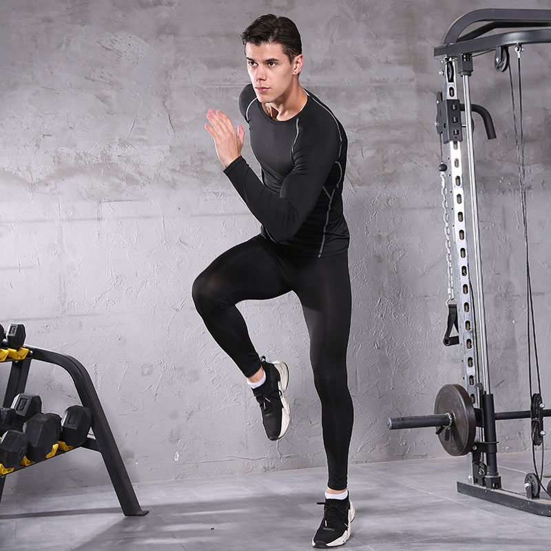 FDM021-5 Pcs Mens Workout Clothes Set Fitness Suit Sportswear