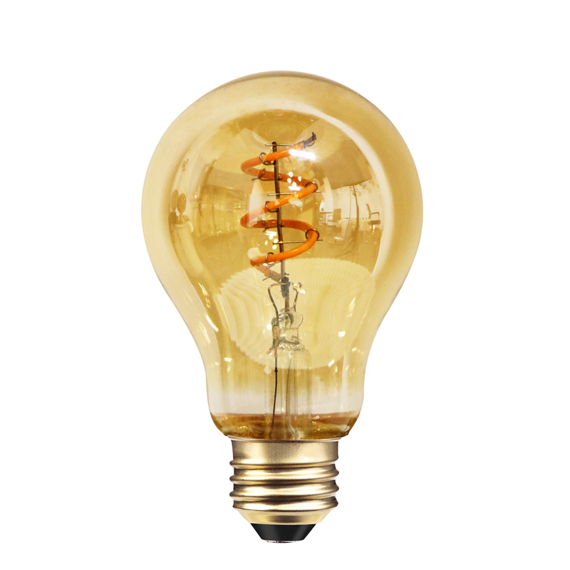 C25 Amber 3.3 wats 2100k 170 limen led spiral filture bar lighbol