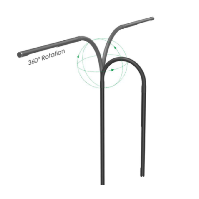 518 7w σύγχρονος μινιμαλιστικός φωτισμός δαπέδου σε κράμα εσωτερικά κατακόρυφα λωρίδα, μαυρόφυλλο αργίλιο όρθιο φανό δαπέδου