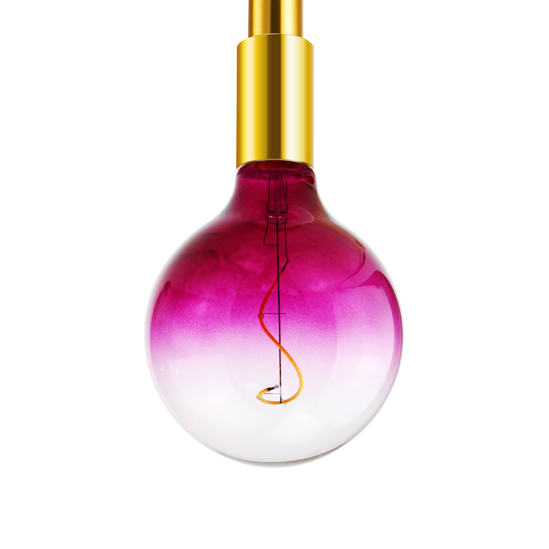 G125 Πράσινο 4 βατ 200 lumen 2000k ειδικό σχήμα σπειροειδής σπειροειδής λαμπτήρας μαλακών πυράκτων LED μεικτός έγχρωμος βολβός