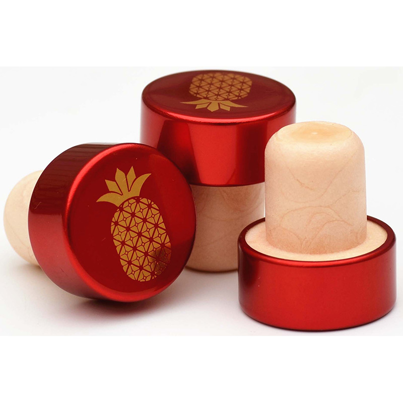 πώμα φιαλιδίου φελλού ανοποιημένου αλουμινίου 3