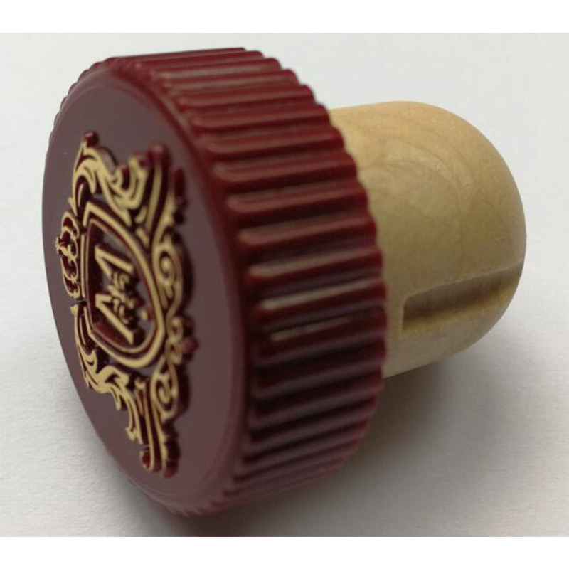 πώμα φελλού φιάλης με στόμιο έκπλυσης αέρα