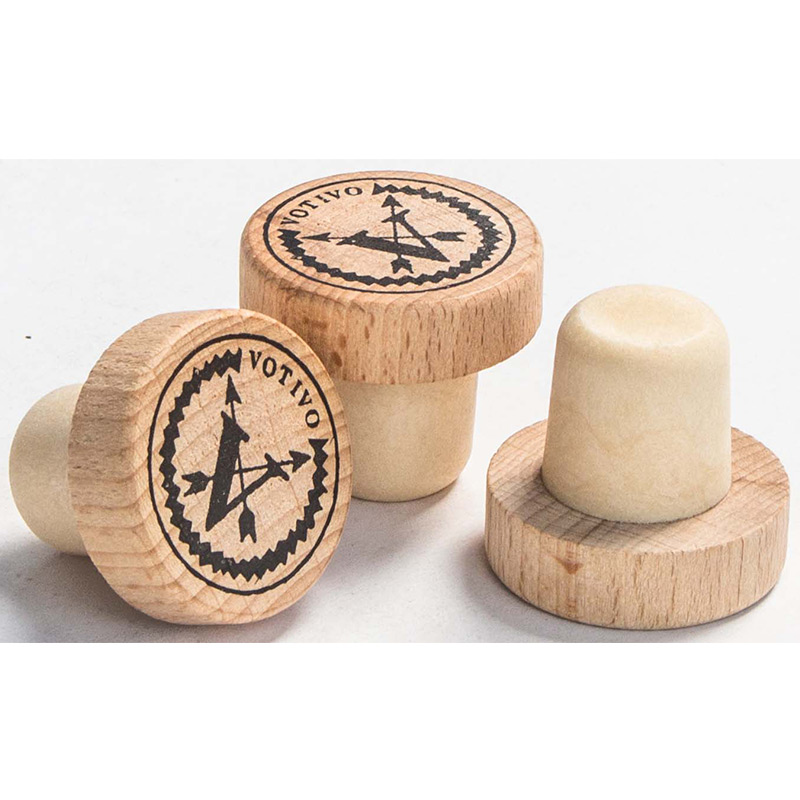 Κλείσιμο ξύλου από φελλό φιάλης κρασιού 1