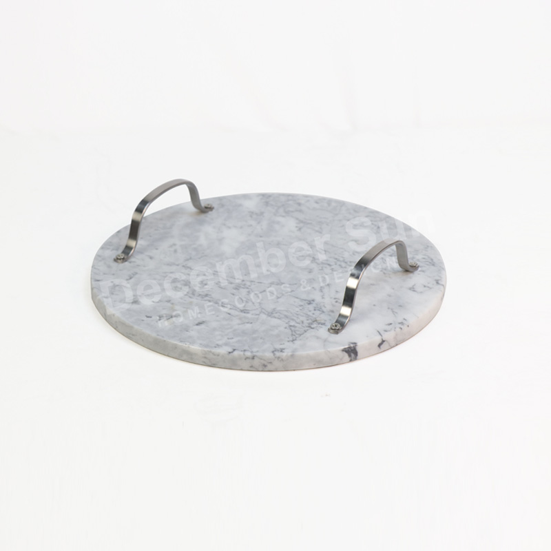 Ζεστό πωλούν μαρμάρινο δίσκο με μεταλλική λαβή