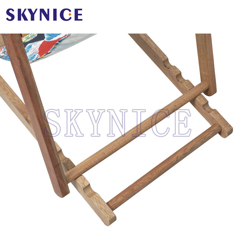 Χαμηλή τιμή Ξύλινη πτυσσόμενη καρέκλα Lounge Sling