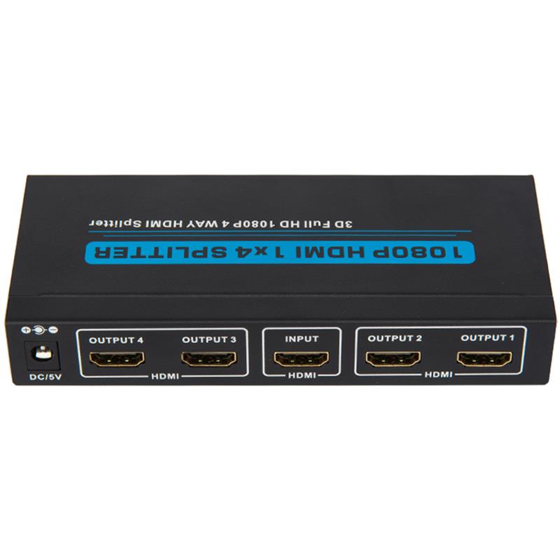 4 θύρες Υποστήριξη HDMI Splitter 1x4 Full HD 1080P