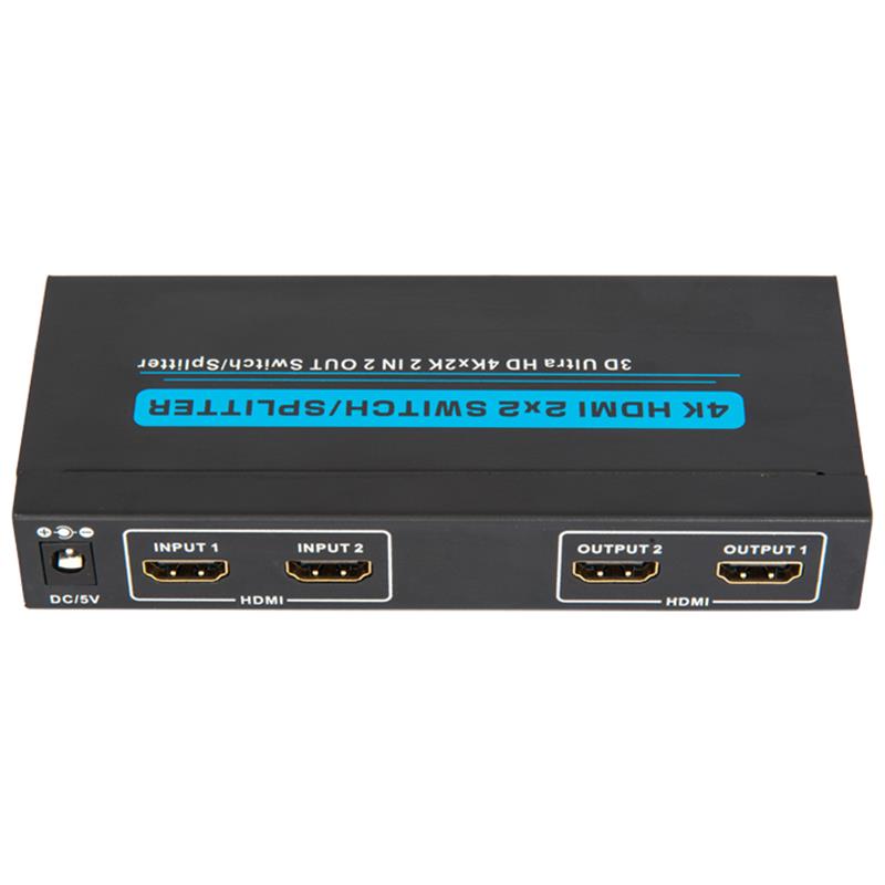 4K \/ 30Hz HDMI 2x2 Switcher \/ Splitter Υποστήριξη 3D Ultra HD 4Kx2K \/ 30Hz