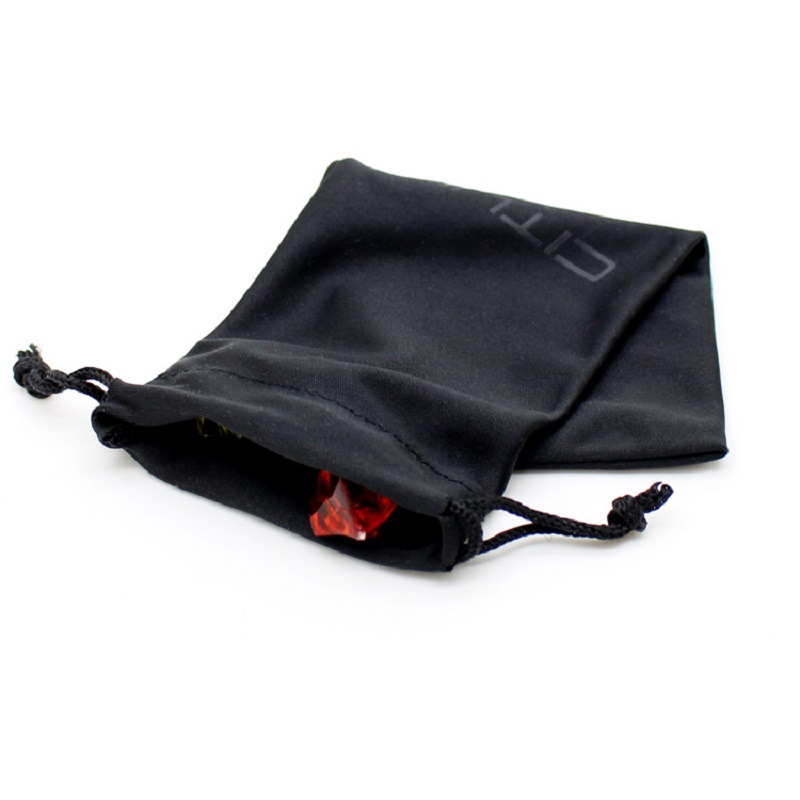 SGS46 Microfiber Προσαρμοσμένο λογότυπο Soft Sunglass Pouch Bag Black Drawstring Microfiber Eyeglass
