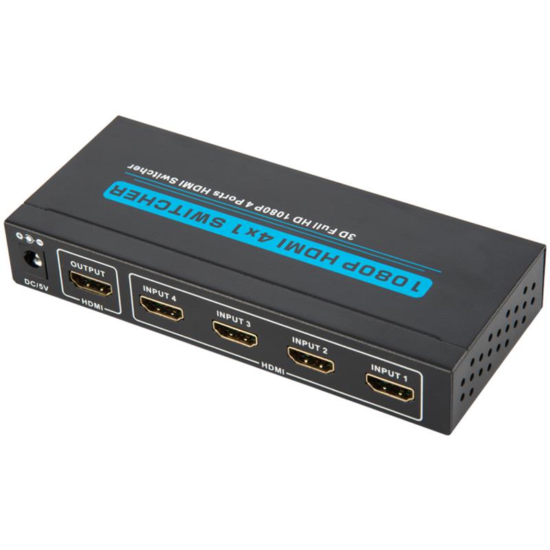 V1.3 HDMI Switcher 4x1 Υποστήριξη 3D Full HD 1080P