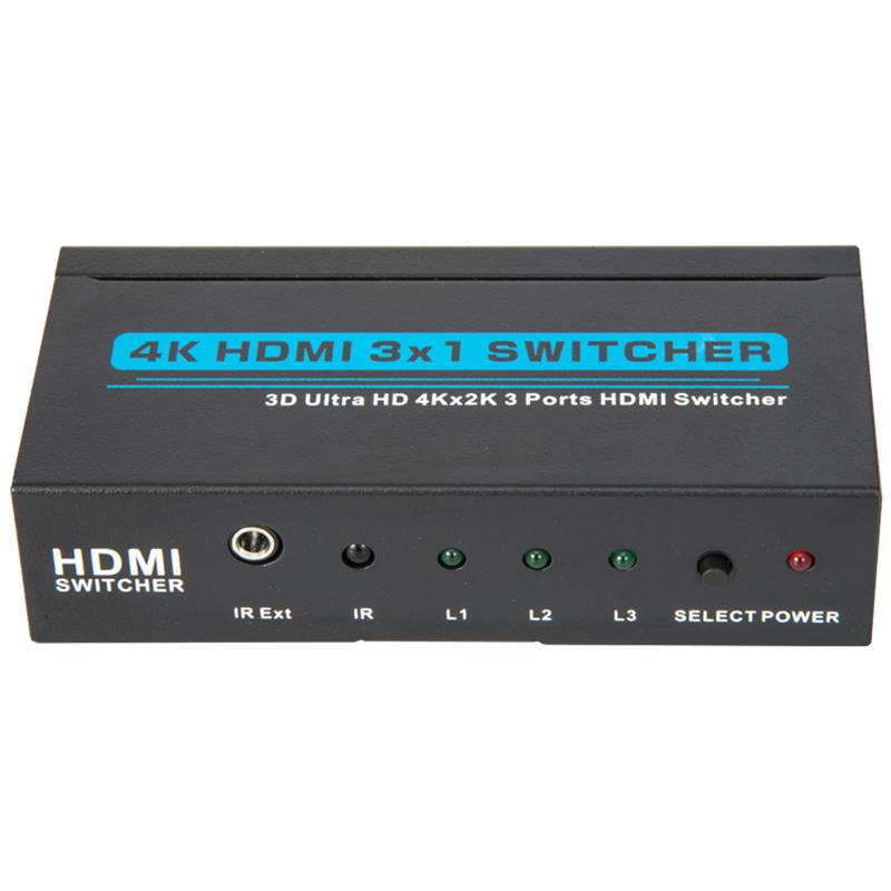 V1.4 4K/30Hz HDMI 3x1 Switcher Support 3D HD 4K*2K/30Hz