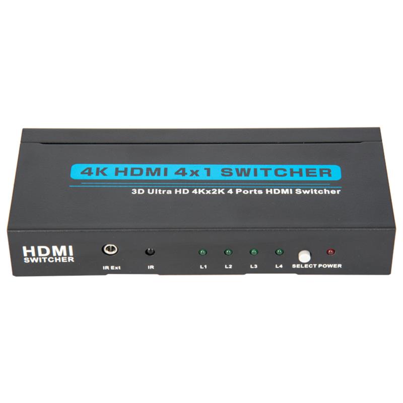 V1.4 4K \/ 30Hz HDMI 4x1 Switcher Υποστήριξη 3D Ultra HD 4K * 2K \/ 30Hz