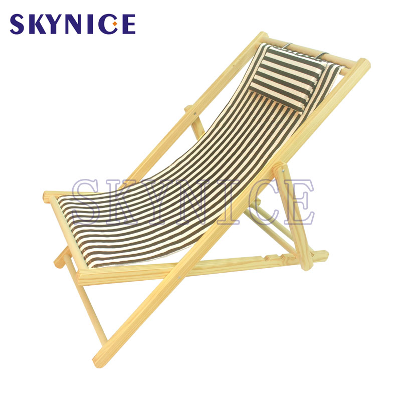 Αναδιπλούμενη φορητή καρέκλα παραλίας από καρέκλα από σοβά ξύλου