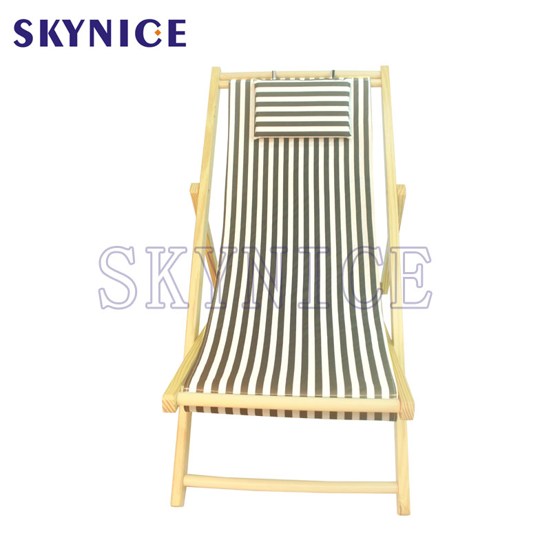 Αναδιπλούμενη φορητή καρέκλα παραλίας από καρέκλα από σοβά ξύλου