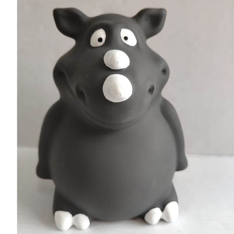 Σκληρό σκυλί σιλικόνης μασήστε παιχνίδι παιχνιδιών κατοικίδιων ζώων με πιεστήριο