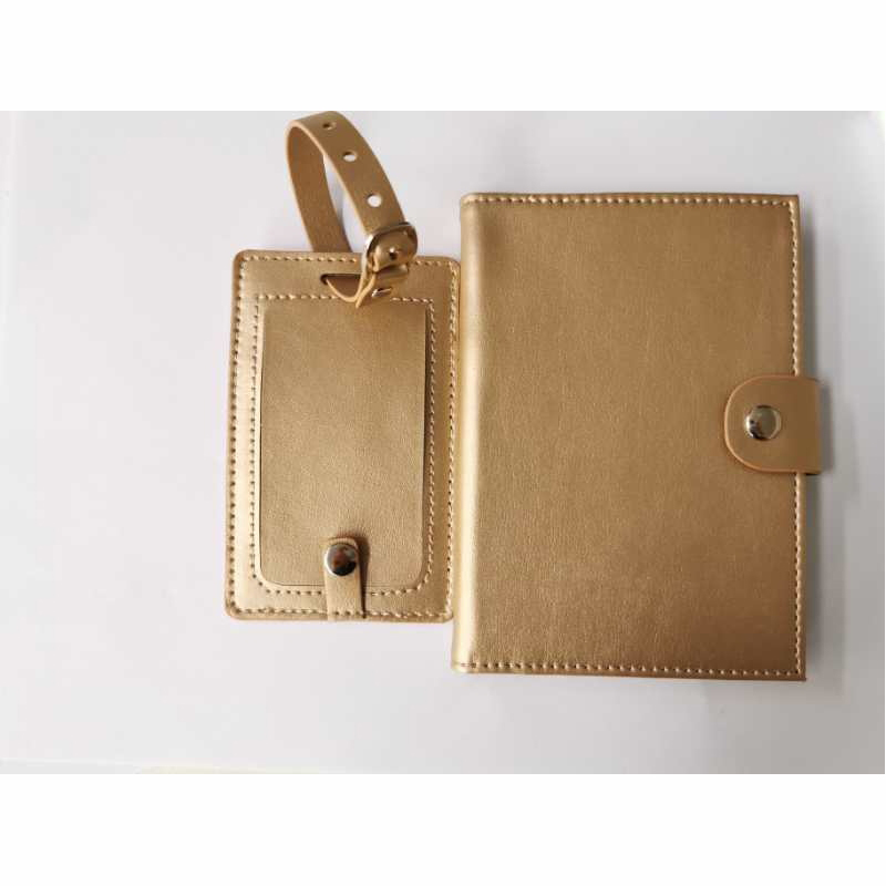 PU δερμάτινη ετικέτα αποσκευών και θήκη διαβατηρίου