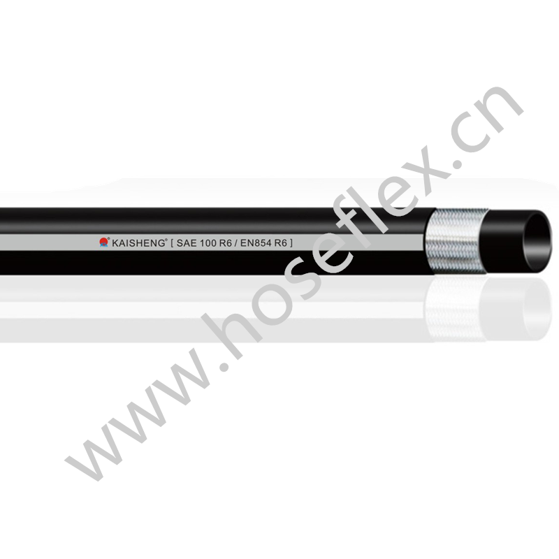 SAE 100 R6 / EN854 R6 Υδραυλικός σωλήνας Ελαστικός σωλήνας υψηλής πίεσης