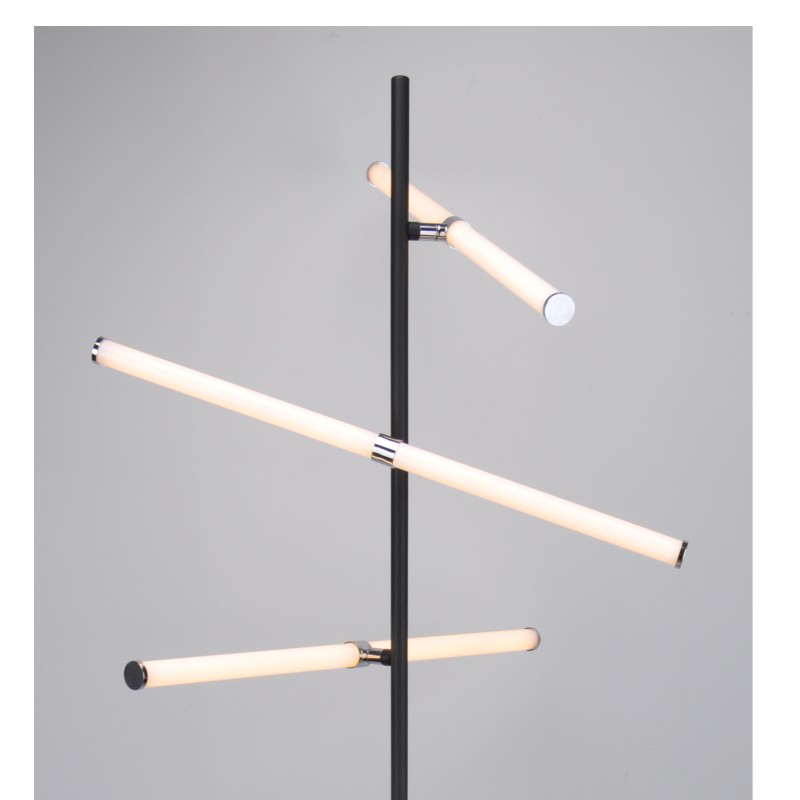 λαμπτήρας δαπέδου LED με ακρυλικό σωλήνα περιστροφής 3pcs