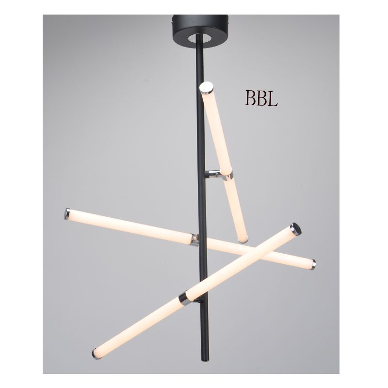 LED μενταγιόν με 3pcs περιστρεφόμενο ακρυλικό σωλήνα και χωρίς σκιά