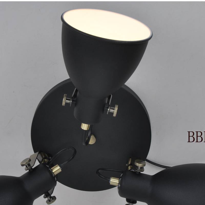 Φωτιστικό οροφής με στρογγυλή μεταλλική απόχρωση 3τμ