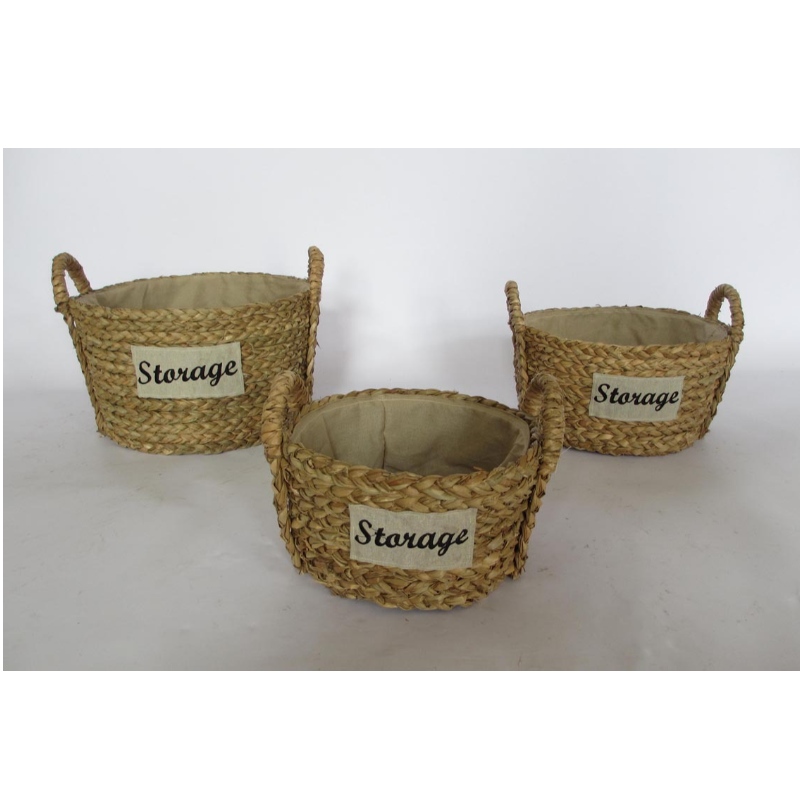 Circle Strawven Basket