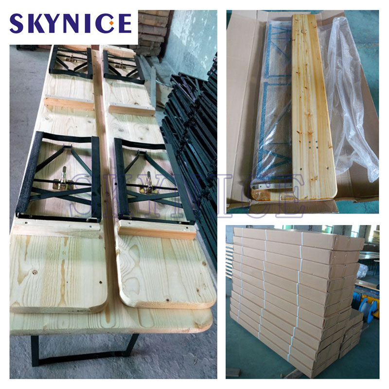 Ισχυρό πτυσσόμενο ξύλινο τραπέζι μπίρας με πινγκ πονγκ