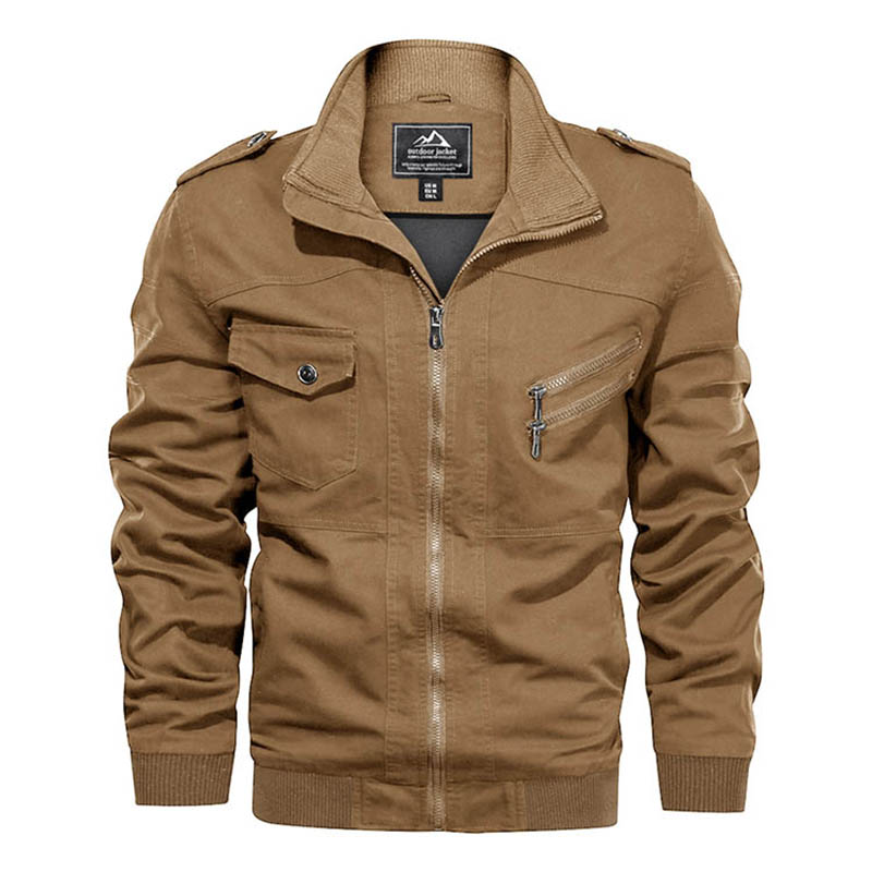 ThicK Work Jacket Man Μόδας προσαρμοσμένος σε μέγεθος βομβιστής Fleece Winter Coat Warm Wear-rested