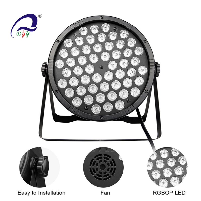 PL100II 54pcs*1W LED Par Light With Plastic Case for Dj Wedding