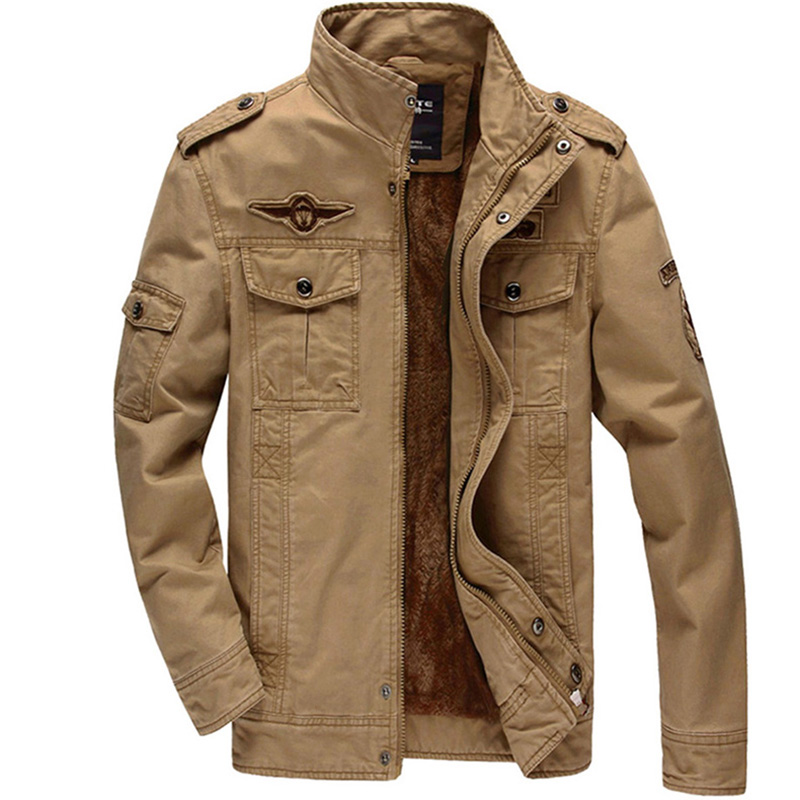 Εργασία Fleece Jacket HOT Πώληση παλτών χειριστή απλού βομβητή Plus Size Thick Warm