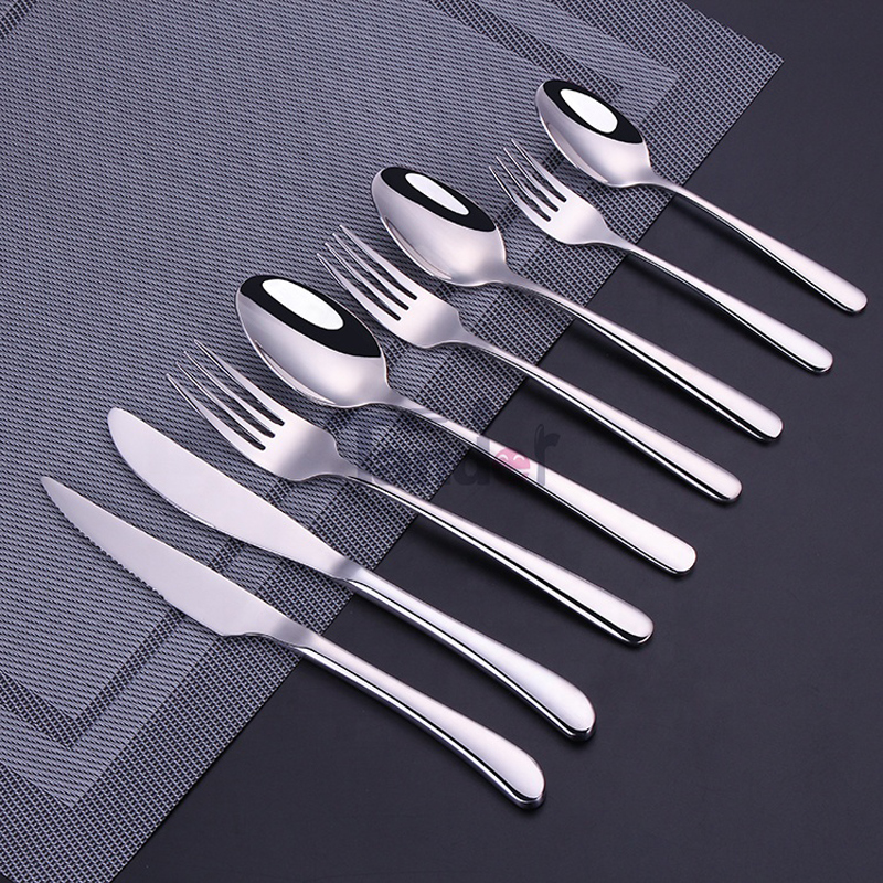 Απλό σετ από ανοξείδωτο χάλυβα Metal Cutlery for Hotel