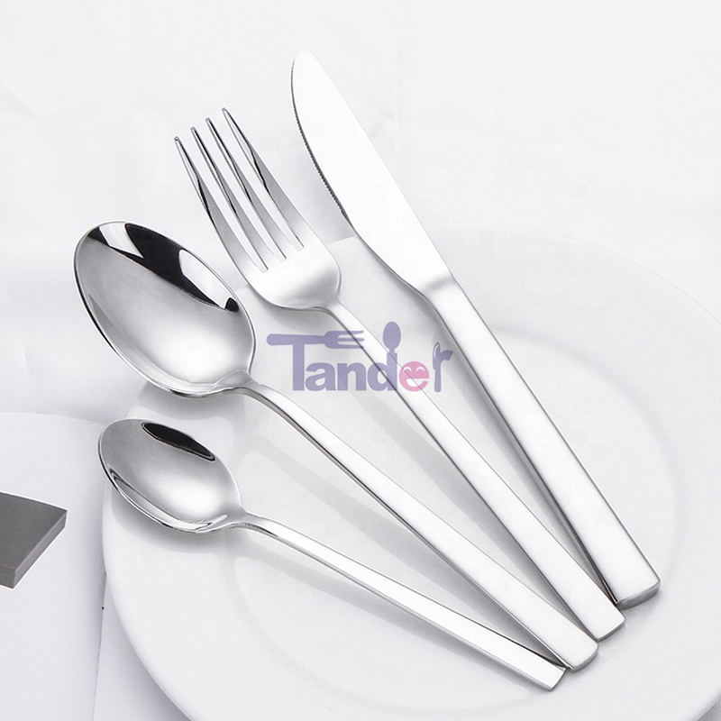 18/8 24pcs μαχαιροπήρουνα από ανοξείδωτο χάλυβα σε ξύλινο κουτί δώρων