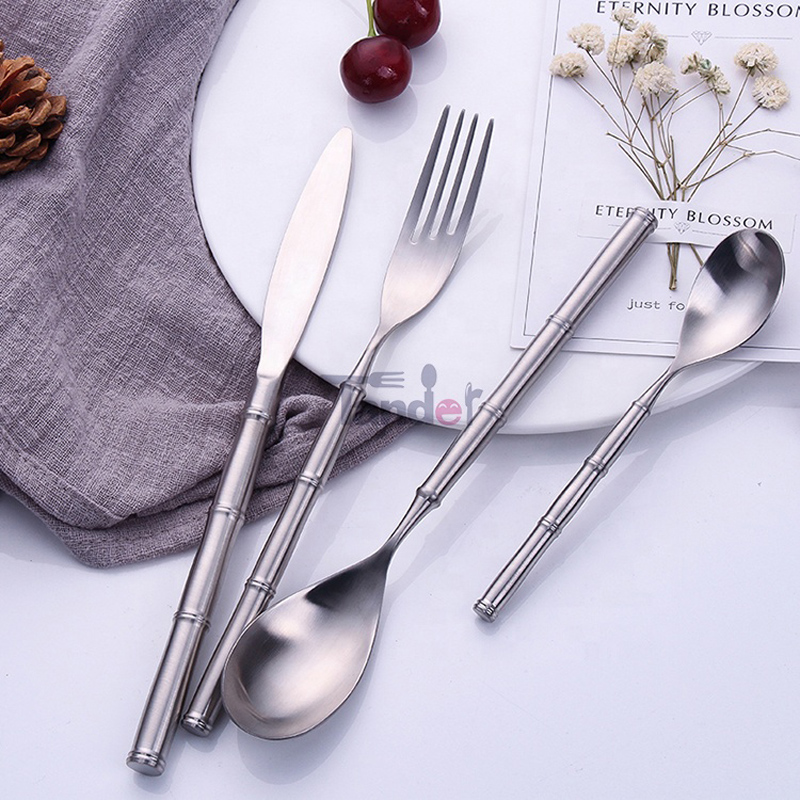 4pcs 18/10 κομψό σετ μαχαιροπίρουνων για επίπεδες επενδύσεις, ανοξείδωτο χάλυβα