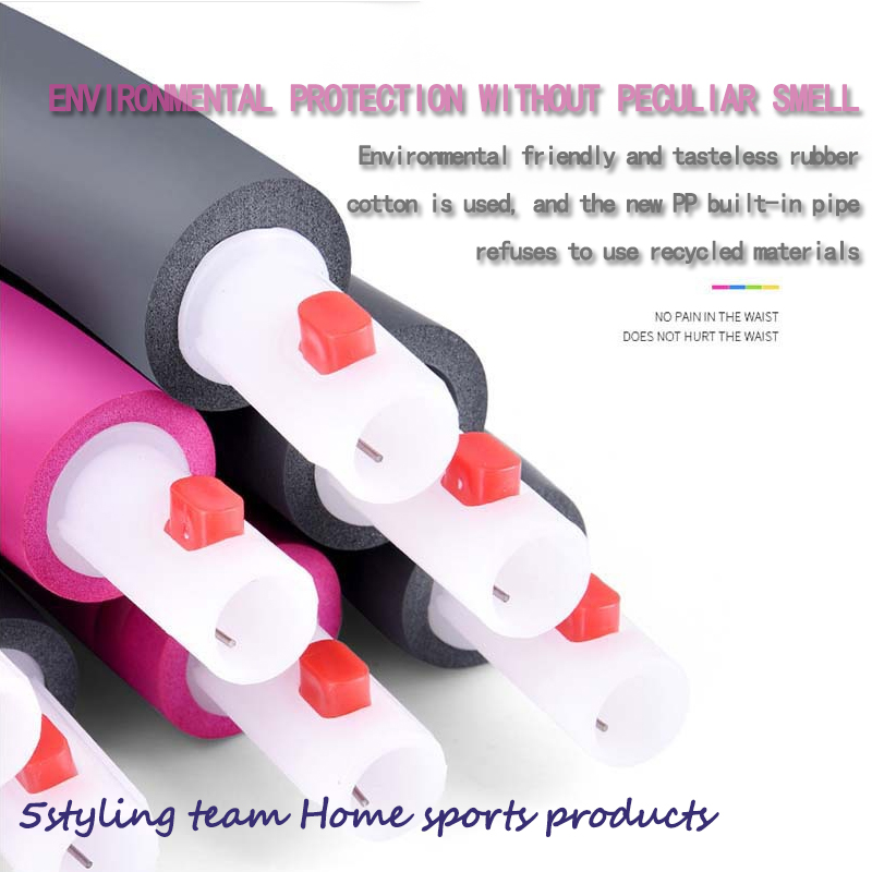 Hula hoop αποσπώμενο δαχτυλίδι αδυνατίσματος hula hoop αδυνατίσματος μέσης εξοπλισμού γυμναστικής δαχτυλίδι μασάζ αφρού για ενήλικες κ...