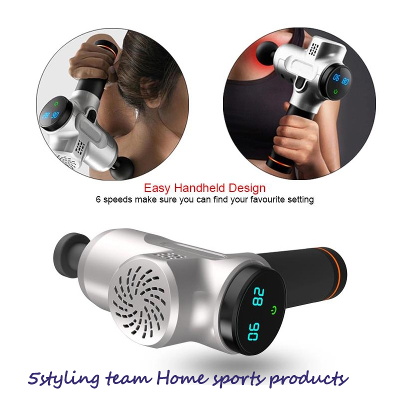 Βαθιά μυϊκή χαλάρωση πολυβόλου οικιακής χρήσης ηλεκτρικό όπλο μασάζ OEM δονωτικό μασάζ