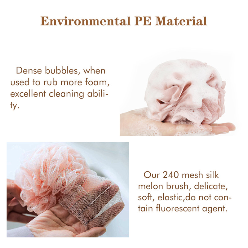 Ντους Loofah, Σετ Σφουγγαριών Μπάνιου Περιλαμβάνεται 1 Μακρυά Πινέλο & 1 Βούρτσα Ντους για Γυναίκες & Άνδρες Πλύσιμο Σώματος, Προσώπου...