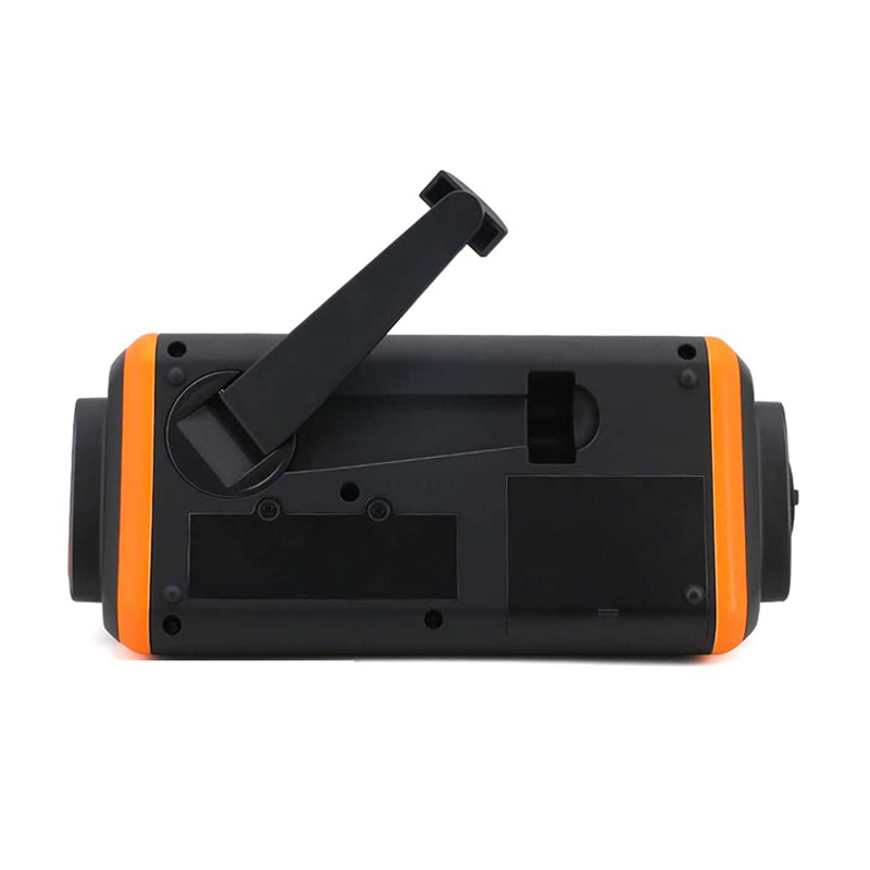 Ψηφιακός ραδιοφωνικός καιρός έκτακτης ανάγκης LCD, Solar Hand Crank AM \/ FM NOAA Radio με LED φακό, συσκευή αναπαραγωγής μουσικής AUX, 4000mAh Power Bank για ...