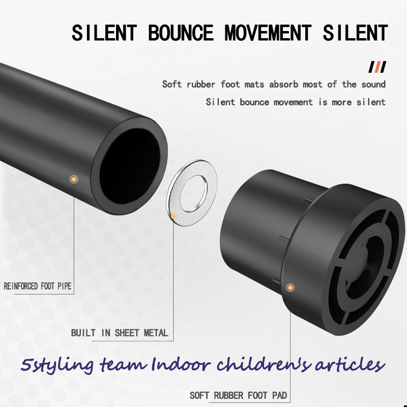 Εμπορικό εξάγωνο τραμπολίνο για ενήλικες, τραμπολίνο εσωτερικού και εξωτερικού χώρου σιωπηλό ελαστικό σχοινί τραμπολίνο με κου...