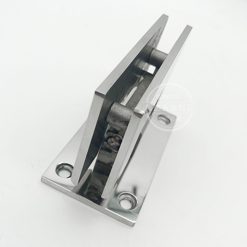 Σφιγκτήρας μπάνιου Γυάλινος σφιγκτήρας πόρτας μπάνιου Ανοξείδωτο μεντεσέ μπάνιου Διπλό σφιγκτήρα πόρτας μπάνιου