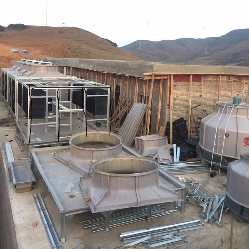 Σταυρός ροής τετράγωνος πύργος ψύξης εξοπλισμός ψύξης εξοπλισμός έγχυσης κεντρικός εξοπλισμός κλιματισμού πύργος ψύξης