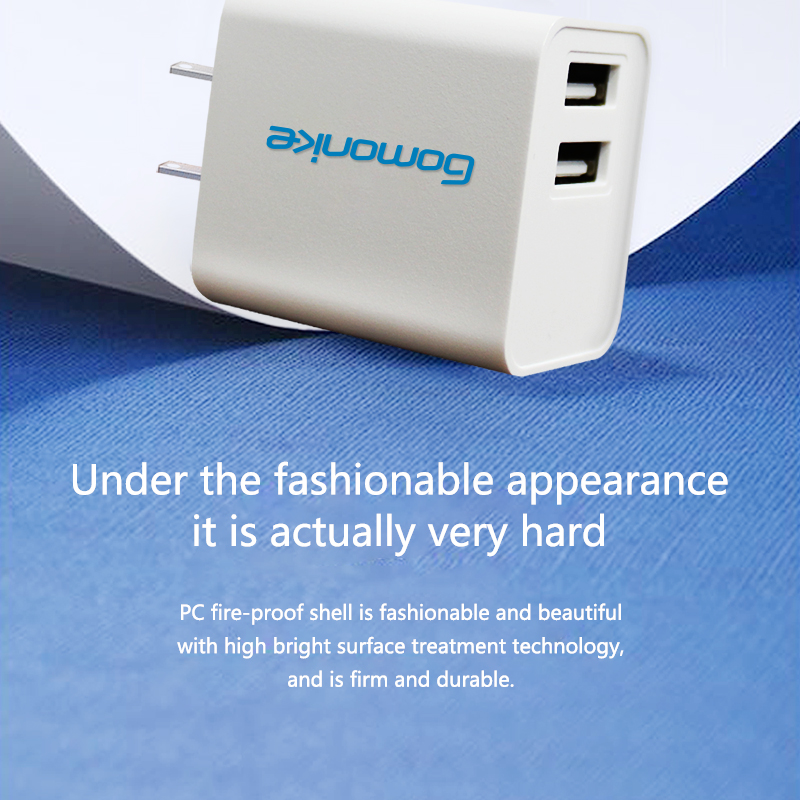 USA Plug ADAPTER, 2.1A Dual USB Wall Charger Compatible with iPhone, Samsung, other Android Cell phone