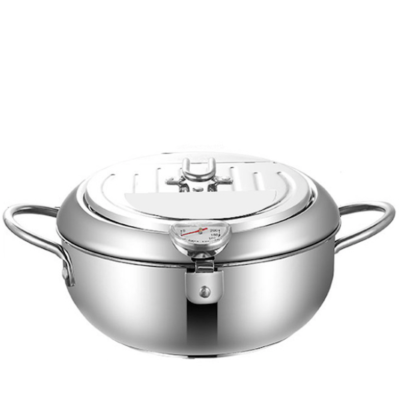 τηγάνι με φίλτρο και θερμόμετρο