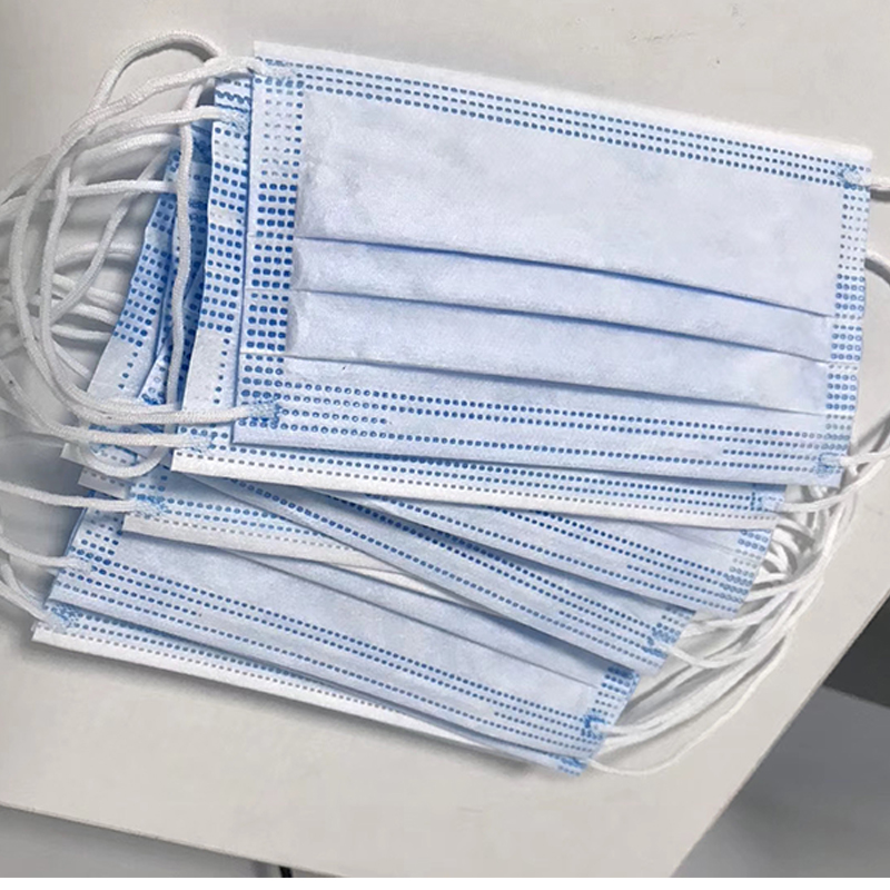 Μάσκα μίας χρήσης τρία στρώματα προστατευτικής μάσκας από γάζα βαμβακιού, αποτρέπει αποτελεσματικά τα βακτήρια, το σάλιο,