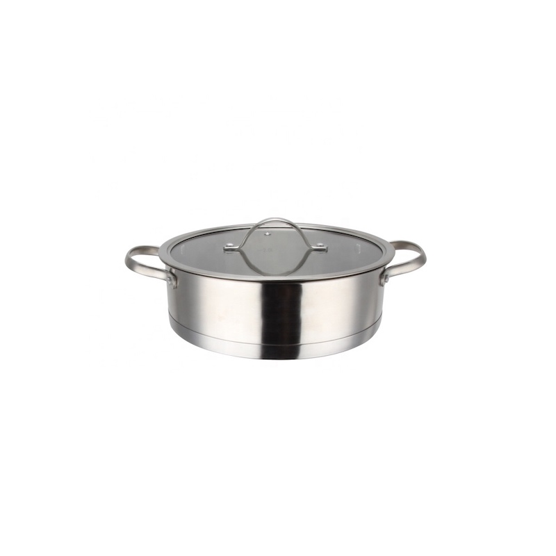 κατσαρόλα από ανοξείδωτο χάλυβα με καπάκι