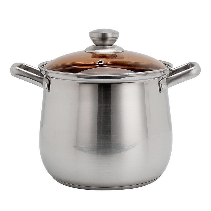 ανοξείδωτο κατσαρόλας με κάλυμμα