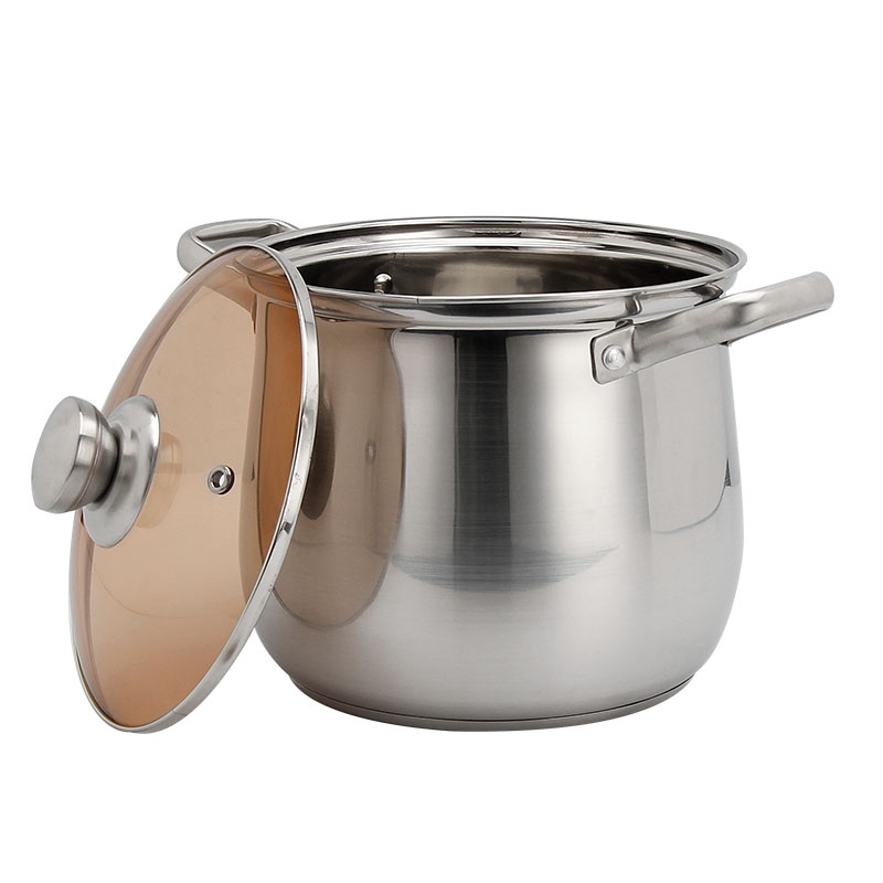 ανοξείδωτο κατσαρόλας με κάλυμμα