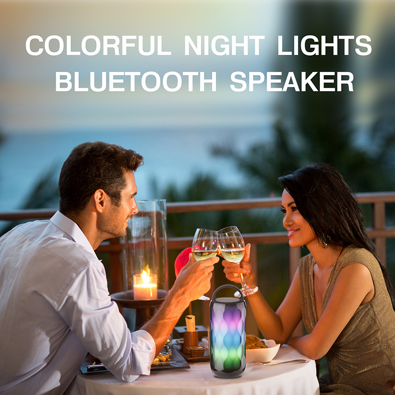 Ασύρματο ηχείο Mood Light bluetooth μικρά ηχεία με υποδοχή κάρτας TF Mini
