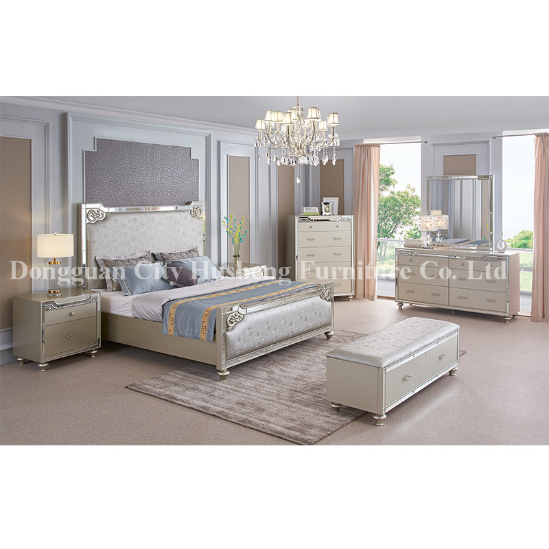 Best Seller Bedroom έπιπλα με σύγχρονο σχεδιασμό και μέγεθος βασιλιά Φτιαγμένο στην Κίνα