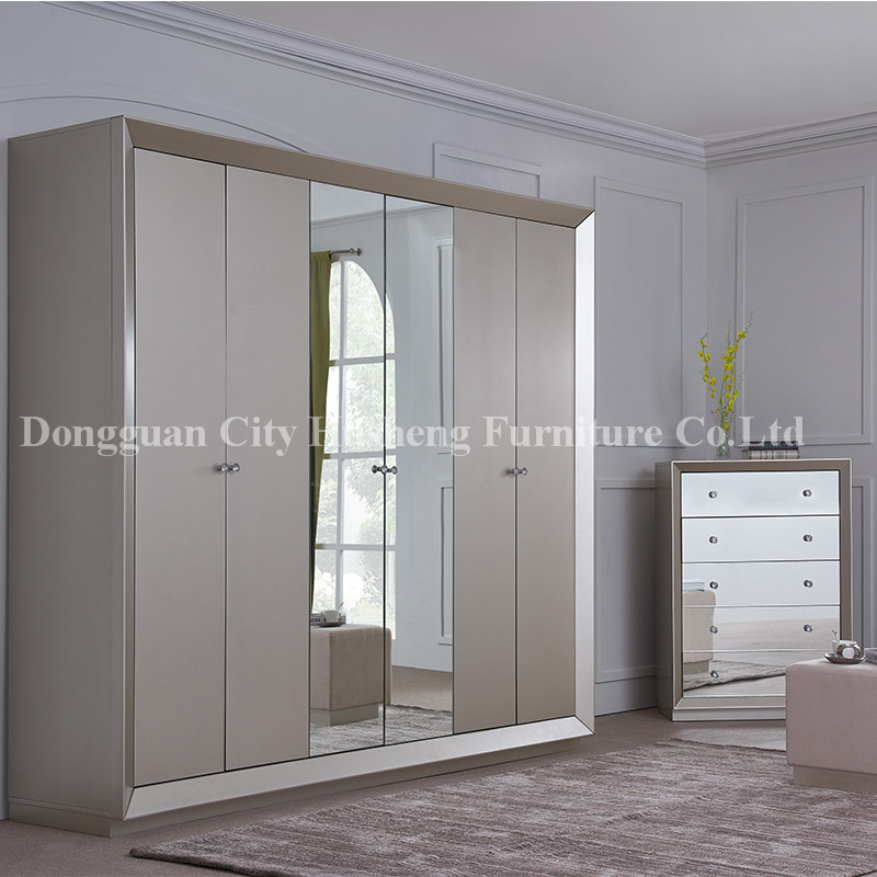 Υψηλής ποιότητας Στυλ Μόδας Mordern King Size Πολυτελές Κρεβάτι Γκρι Κρεβάτι Έπιπλα