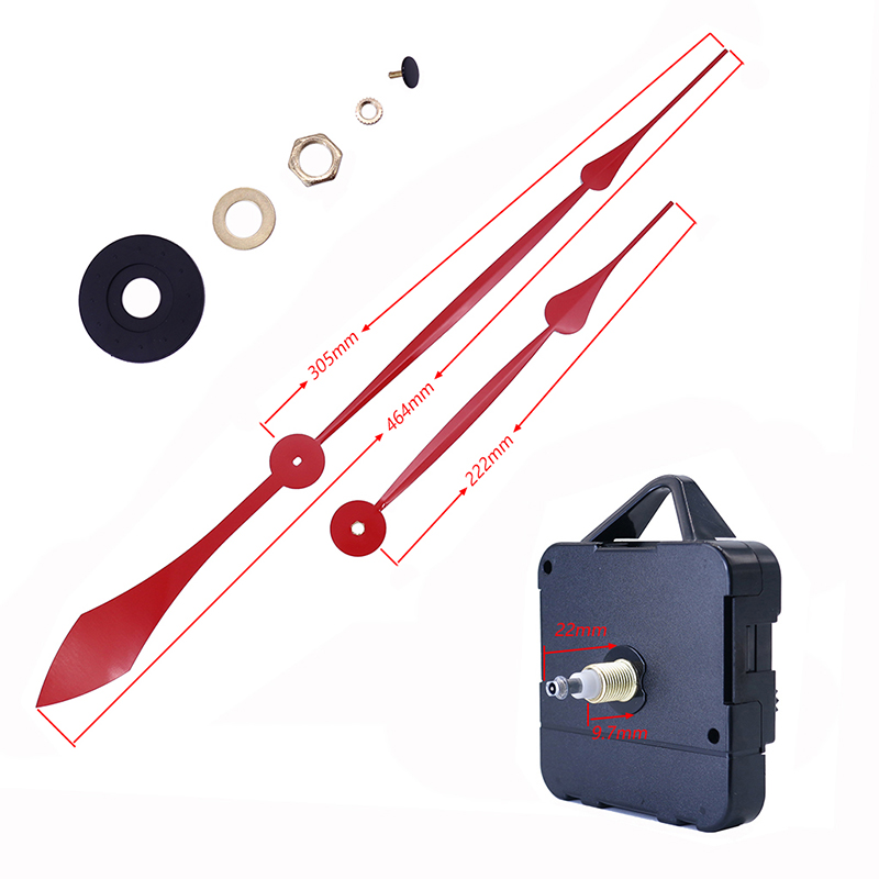 HR1688 μηχανή ρολογιού χαλαζία 15 mm και χέρια ρολογιού αλουμινίου